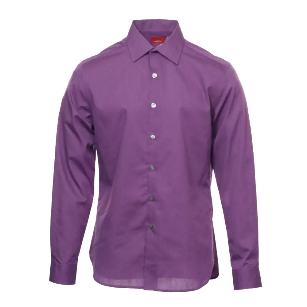 Alfani Red Purple Micro Striped Button Down Shirt